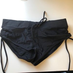 Black bathing suit bottoms